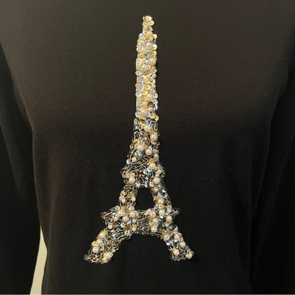 KARL LAGERFELD PARIS SEQUIN LONG SLEEVE - Sz XS - Picture 5 of 7